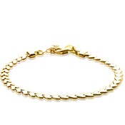 ZINZI ZINZI Armband | Hartjes | Verguld | ZIA1798G