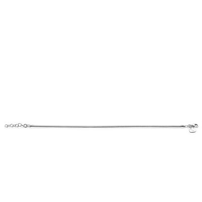 ZINZI ZINZI Armband | Platte slangen-armband | Zilver | ZIA2401