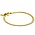 ZINZI ZINZI Armband | Platte slangen-armband | 3,5 mm | Verguld | ZIA2402G