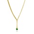 ZINZI ZINZI Ketting | Y-collier met groene steen | 42-45cm | ZIC2660G