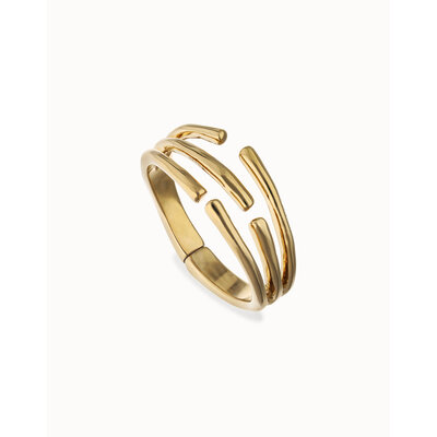 UNOde50 UNOde50 Armband | Bangle | Meerdere Verweven Organische Vormen | VERGULD | PUL2633ORO