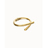 UNOde50 UNOde50 Armband | Bangle | Verweven Organische Vormen | VERGULD | PUL2630ORO