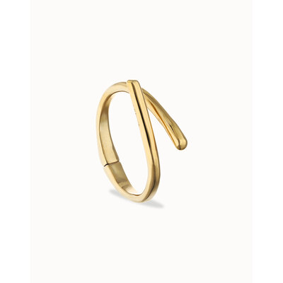 UNOde50 UNOde50 Armband | Bangle | Verweven Organische Vormen | VERGULD | PUL2630ORO