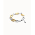 UNOde50 UNOde50 Armband | Silver & Gold Square Links | PUL2635OROMTL