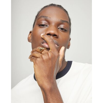 UNOde50 UNOde50 Ring | Verguld, Twee Verweven Organische Vormen | ANI0861ORO