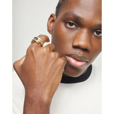 UNOde50 UNOde50 Ring | Verguld, Vier Verweven Organische Vormen | ANI0863ORO