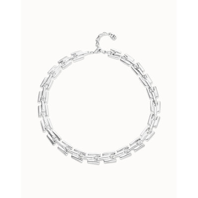 UNOde50 UNOde50 Ketting | Square Links Chain Necklace | COL2065MTL