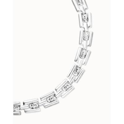 UNOde50 UNOde50 Ketting | Square Links Chain Necklace | COL2065MTL