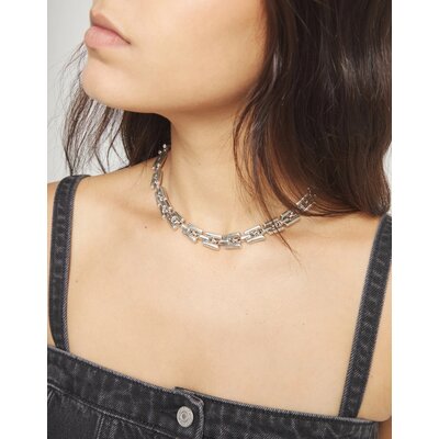 UNOde50 UNOde50 Ketting | Square Links Chain Necklace | COL2065MTL