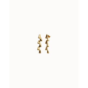 UNOde50 UNOde50 Oorbellen | Elongated Zigzag Earrings | Verguld | SS26