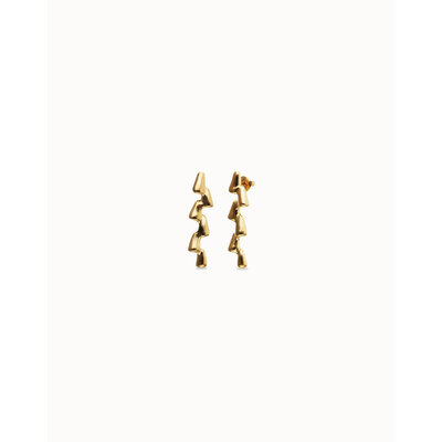 UNOde50 UNOde50 Oorbellen | Elongated Zigzag Earrings | Verguld | PEN1074ORO 