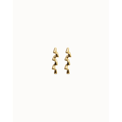 UNOde50 UNOde50 Oorbellen | Elongated Zigzag Earrings | Verguld | PEN1074ORO 