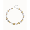 UNOde50 UNOde50 Ketting | Mixed Metal Square Links | Bicolor | SS26