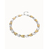 UNOde50 UNOde50 Ketting | Mixed Metal Square Links |  Bicolor | COL2065OROMTL