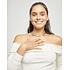 UNOde50 UNOde50 Ketting | Mixed Metal Square Links |  Bicolor | COL2065OROMTL