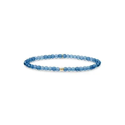 SPARKLING SPARKLING Armband | Saturn Armband Small Topaz Quartz | Verguld