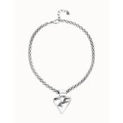 UNOde50 UNOde50 Ketting | Stoere ketting met hart hanger | COL2075MTL