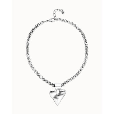 UNOde50 UNOde50 Ketting | Stoere ketting met hart hanger | COL2075MTL