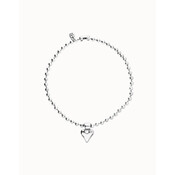 UNOde50 UNOde50 Ketting | Bolletjes ketting met hart hanger | COL2068MTL000