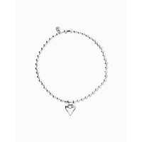 UNOde50 UNOde50 Ketting | Bolletjes ketting met hart hanger | SS26