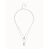 UNOde50 UNOde50 Ketting | Dubbele Ketting met Hart Hangers | SS26