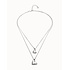 UNOde50 UNOde50 Ketting | Dubbele Ketting met Hart Hangers | COL2070MTL