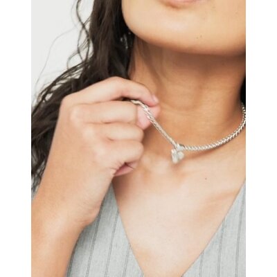 UNOde50 UNOde50 Ketting | Verzilverde Ketting met Klein Hart | COL2074MTL
