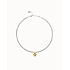 UNOde50 UNOde50 Ketting | Verzilverde Ketting met Verguld Klein Hart | COL2074ORO