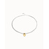 UNOde50 UNOde50 Ketting | Verzilverde Ketting met Verguld Klein Hart | COL2074ORO