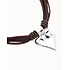 UNOde50 UNOde50 Ketting | Leren Ketting met Verzilverde Hart Hanger | COL2066MARMTL