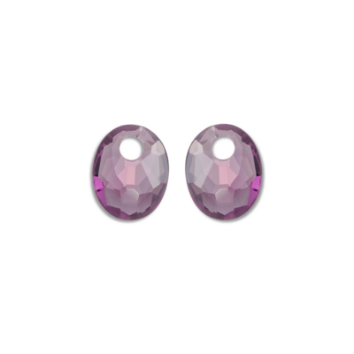SPARKLING SPARKLING Oorbellen | Edelstenen | Aubergine Quartz Small Oval