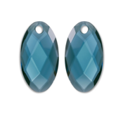 SPARKLING SPARKLING Oorbellen | Edelstenen | Ocean Topaz Quartz Large Leaf