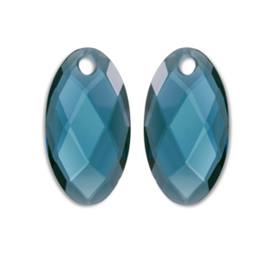 SPARKLING SPARKLING Oorbellen | Edelstenen | Ocean Topaz Quartz Large Leaf