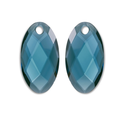 SPARKLING SPARKLING Oorbellen | Edelstenen | Ocean Topaz Quartz Large Leaf