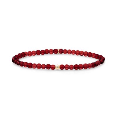 SPARKLING SPARKLING Armband | SATURN ARMBAND SMALL RUBY QUARTZ | Verguld