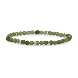 SPARKLING SPARKLING Armband | Roundel Interstellar Armband Lime Jade | Verguld