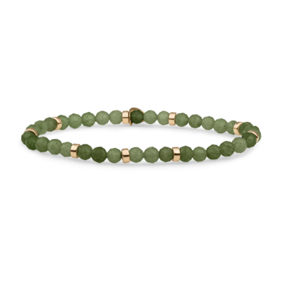 SPARKLING SPARKLING Armband | Roundel Interstellar Armband Lime Jade | Verguld