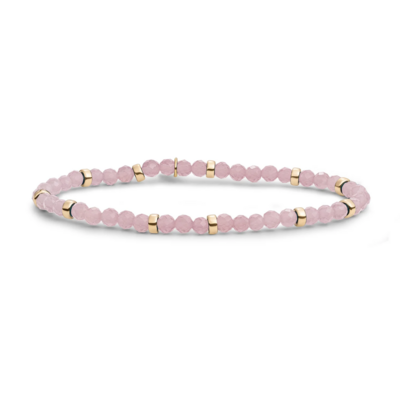 SPARKLING SPARKLING Armband | Roundel Interstellar Armband Pink Opalite | Verguld