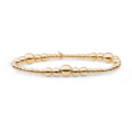 SPARKLING SPARKLING Armband | Wave Mix Gold Armband | Verguld