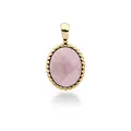 SPARKLING SPARKLING Ketting | Twist Pendant l Pink Opalite