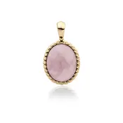 SPARKLING SPARKLING Ketting | Twist Pendant l Pink Opalite