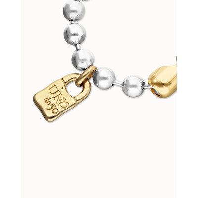 UNOde50 UNOde50 Armband | Stoere Kralen armband | Bicolor | PUL1215OROMTL