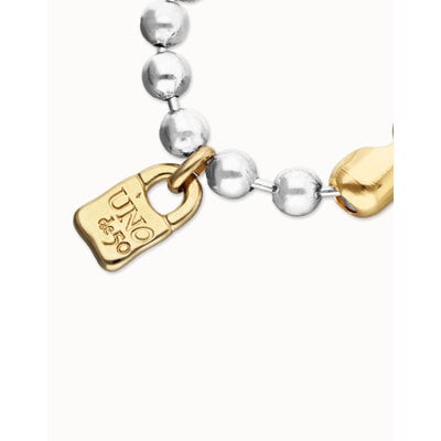 UNOde50 UNOde50 Armband | Stoere Kralen armband | Verguld | PUL1215OROMTL