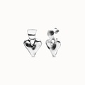 UNOde50 UNOde50 Oorbellen | Zilver hart | SS26