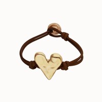 UNOde50 UNOde50 Armband | Leren armband met Hart | Verguld | SS26