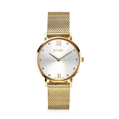 ZINZI ZINZI Horloge | Lady Crystal | GOUD | ZIW633M
