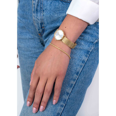 ZINZI ZINZI Horloge | Lady Crystal | GOUD | ZIW633M