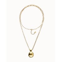 UNOde50 UNOde50 Ketting | Lange Vergulde ketting met Grote Bol | SS26