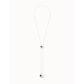UNOde50 UNOde50 Ketting | Lange Verstelbare Ketting met Twee Organische Bollen | SS26
