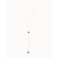 UNOde50 UNOde50 Ketting | Lange Verstelbare Ketting met Twee Organische Bollen | SS26